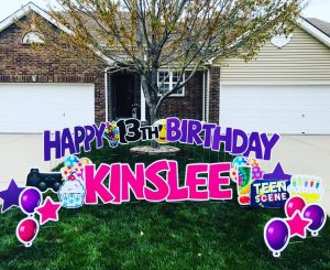 port Washington birthday yard signs