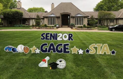 graduation yard sign