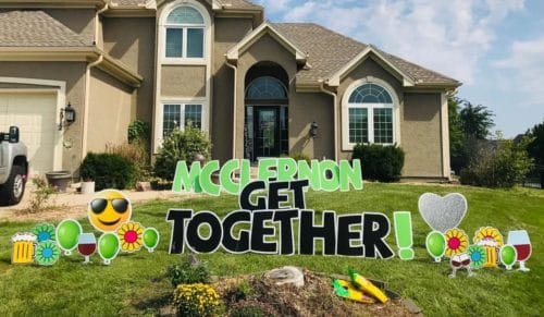 get together yard signs